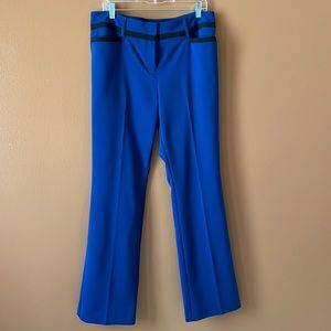 7th Avenue blue dress pants with black detail. Size 12.